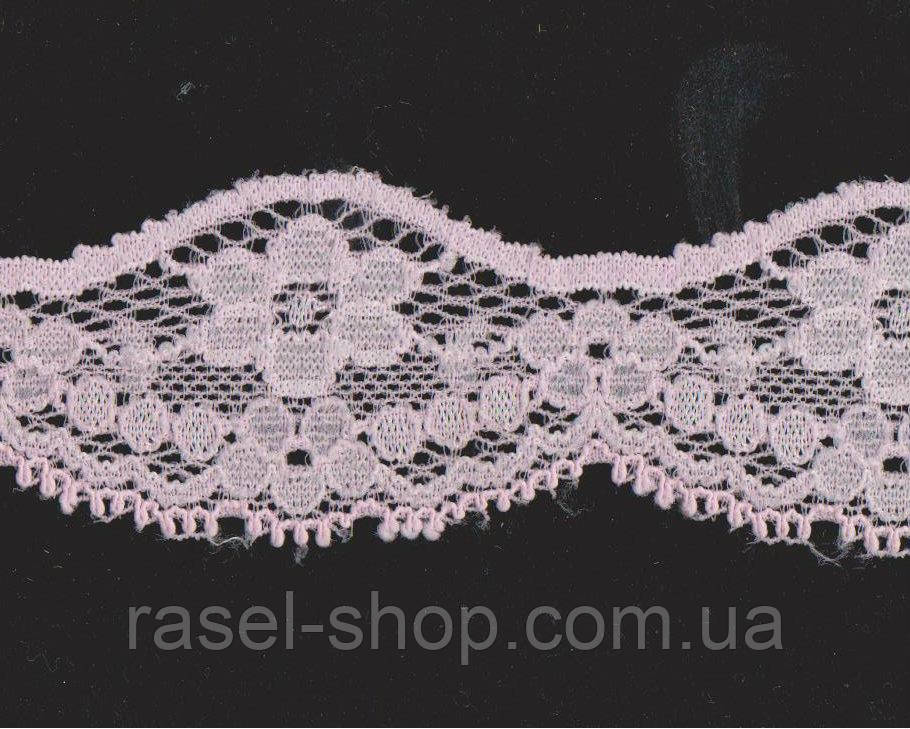 Мереживо No 2020-10 rozovii 3 см, фото 1