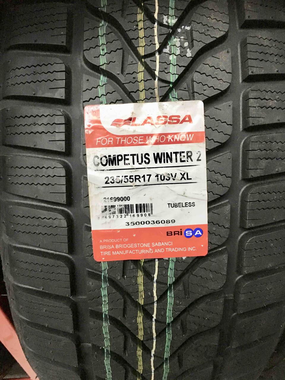 Зимова шина Lassa Competus  Winter 2  235 / 55  R17  103V  XL
