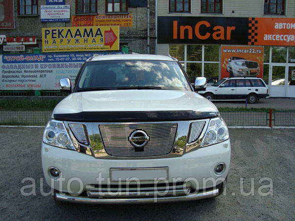 Дефлектор капота EGR (мухобійка) для Nissan Patrol 10- (logo) No027221L