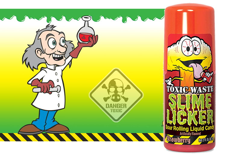Рідка цукерка Toxic Waste Slime Licker Strawberry Токсик Вейст Слім Лікер Полуниця