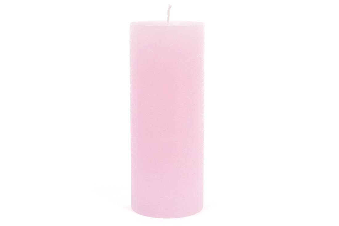 Свічка декоративна 15х6см, час горіння 45часов, колір - рожевий