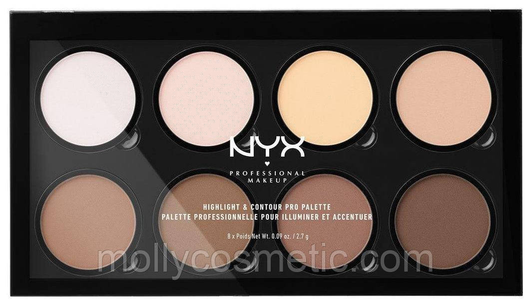 Палетка сухих текстур для контурування особи від NYX