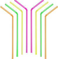 Трубочки для соку 21 см.