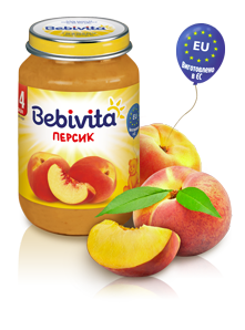 Фруктове пюре Bebivita Персик, 190 г