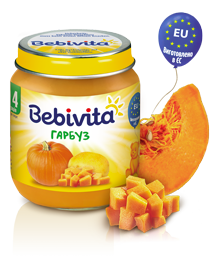 Овочеве пюре Bebivita Гарбуз, 125 г