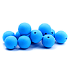 15мм (блакитний) кругла, силіконова намистина, фото 2