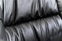 Кресло руководителя Конгресс вуд механизм Anyfix комбинированная кожа черная (Richman ТМ), фото 3