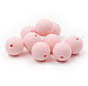 15мм (троянда кварц) кругла, силіконова намистина, фото 2