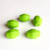 Бочка (зелений) намистина з харчового силікону, фото 2