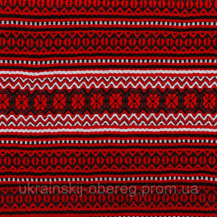 Декоративная ткань плахтовая с украинским орнаментом "Полонына" ТД-49 (3/1) от 1 м/пог - фото 2 - id-p45890175