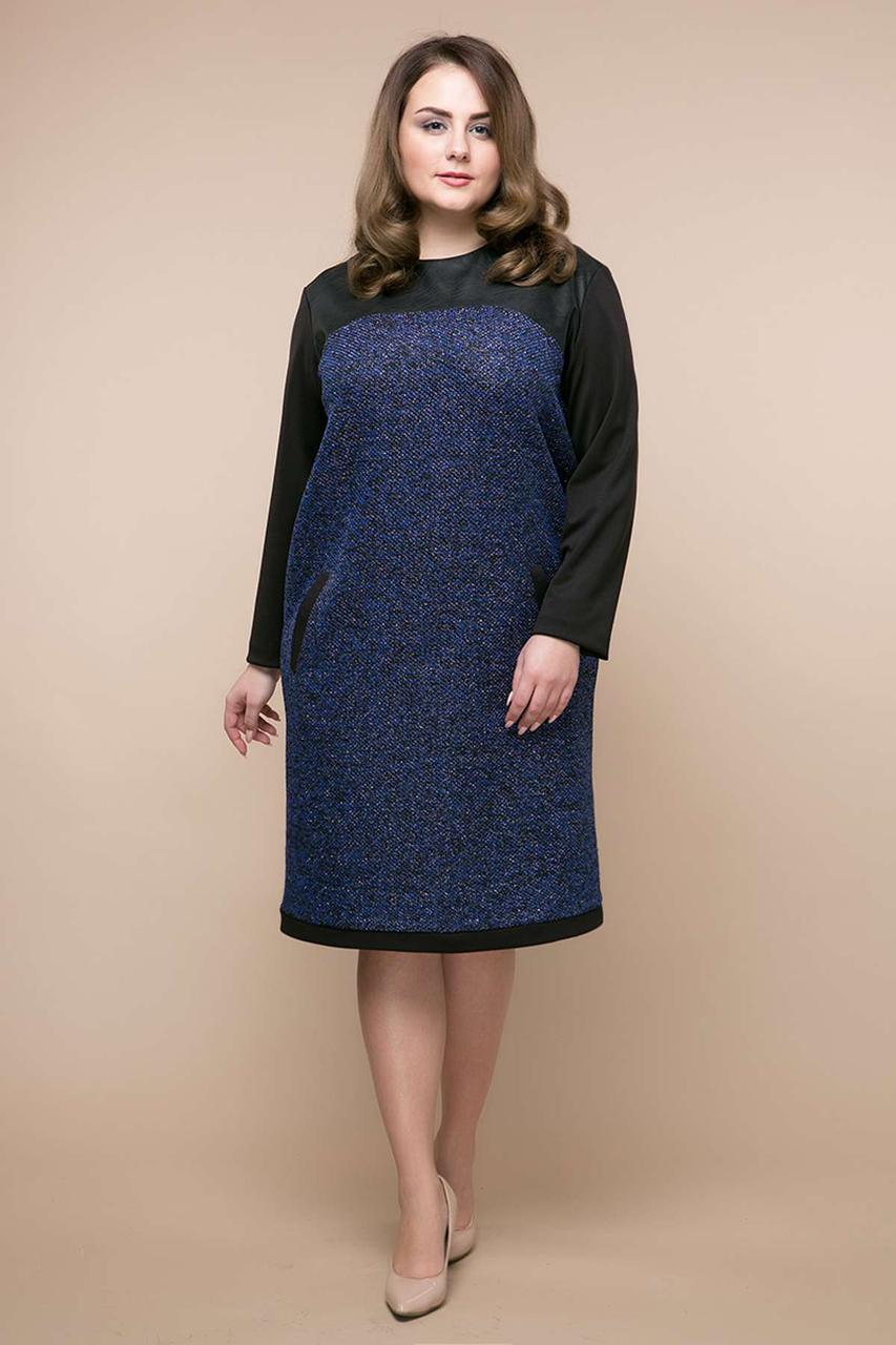 Елегантне плаття з букле великого розміру, фото 1