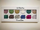 Тіні для очей Glamierre Rainbow Your Eyes Glitter (12 кольорів), фото 2