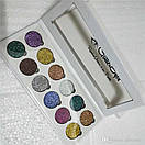 Тіні для очей Glamierre Rainbow Your Eyes Glitter (12 кольорів), фото 3