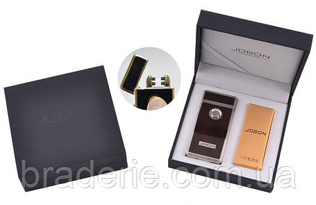 Електроімпульсна запальничка USB Jobon 4885 подвійна блискавка, фото 1