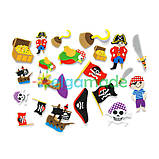 Набір декору з ПВХ м'якого, ПІРАТИ, Китай., фото 2