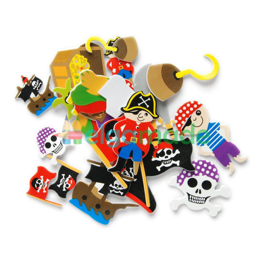 Набір декору з ПВХ м'якого, ПІРАТИ, Китай., фото 1