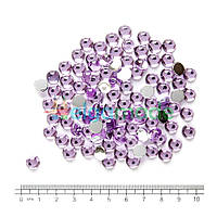 Камни пластиковые "роса", ФИОЛЕТОВЫЕ, 8 мм, 50 шт