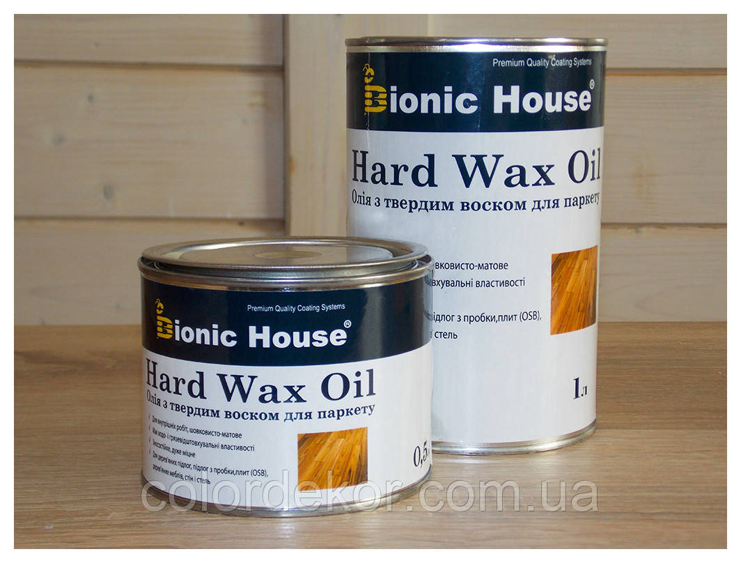 Олія для дерев'яних підлог Hard Wax Oil  ⁇ Bionic House 1 л (Корелюється)