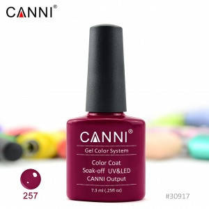 

Гель-лак CANNI № 257 (темно-красный)