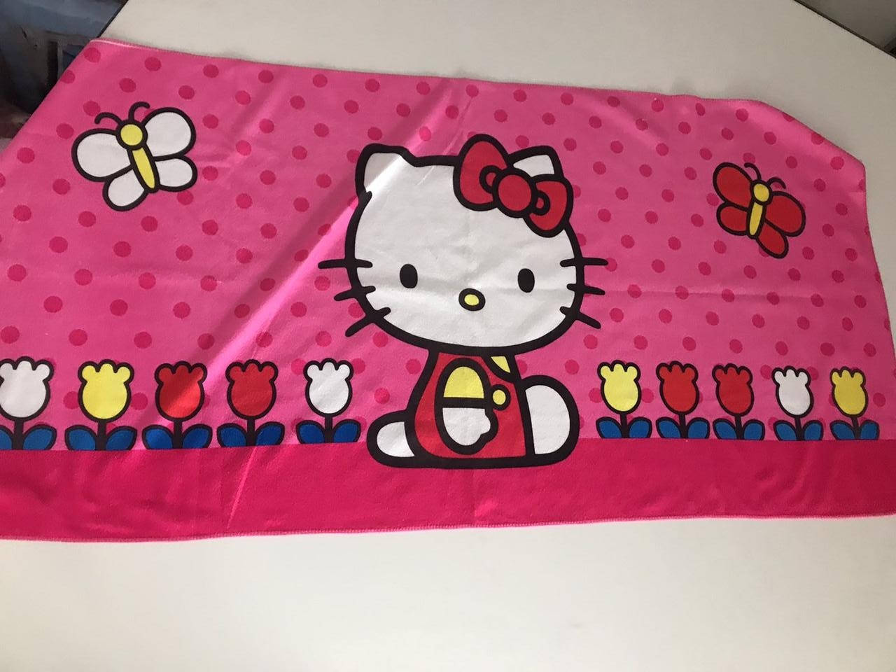 

Полотенце пляжное 75x150 Hello Kitty, Розовый