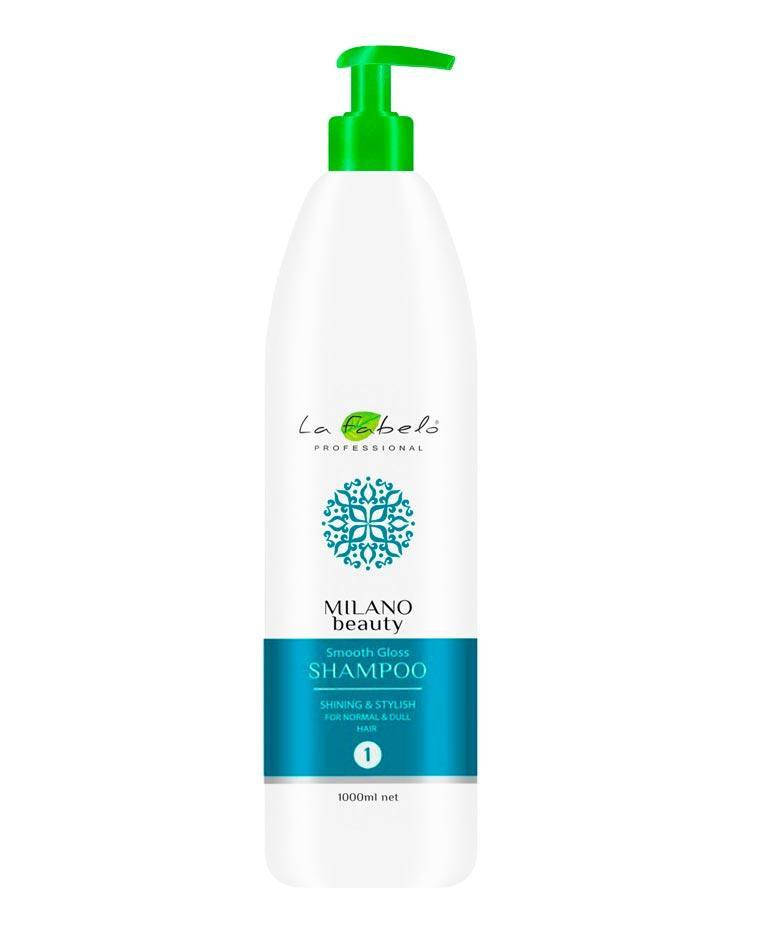 

Шампунь для блеска и гладкости волос, 1 л, La Fabelo Milano Beauty Smooth Gloss