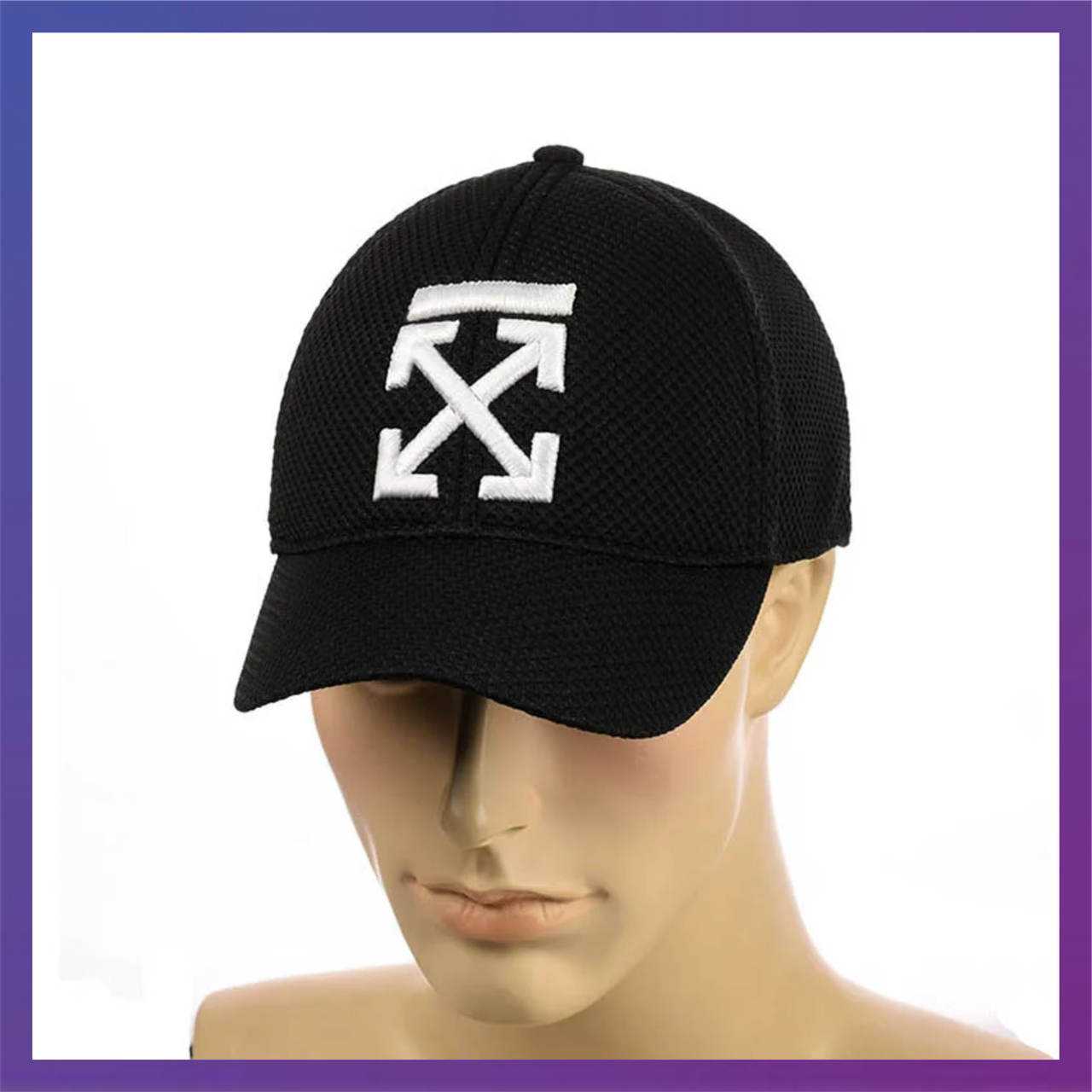 

● Кепка на резинке - Off-White ● ✅, Черный