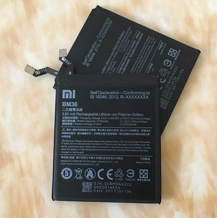 

Оригинальный аккумулятор BM36 для Xiaomi Mi5s 3180mAh