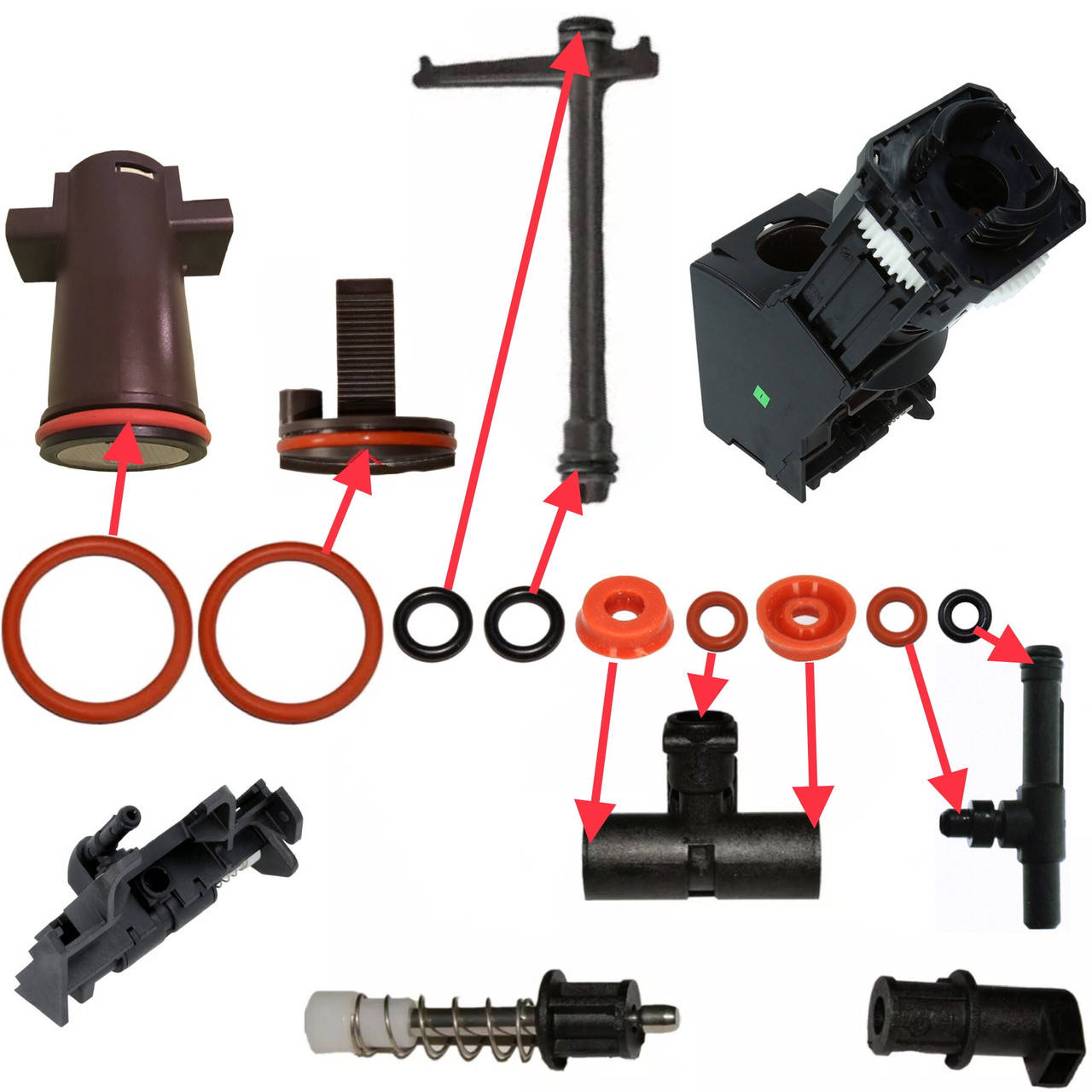 

Полный ремкомплект заварного устройства KRUPS Orchestro / Toskana / Sizilianо