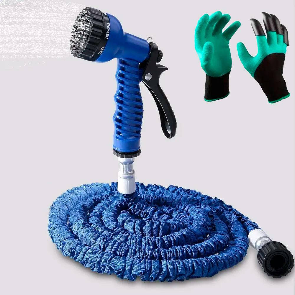 

Шланг для полива 15 м + Подарок Перчатки садовые / Magic Hose Шланг поливочный