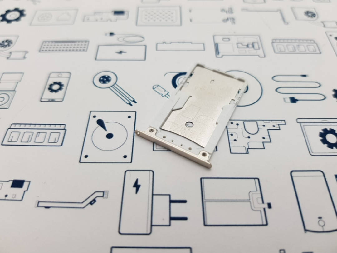 

Держатель сим Xiaomi Redmi 4 золото Сервисный оригинал с разборки