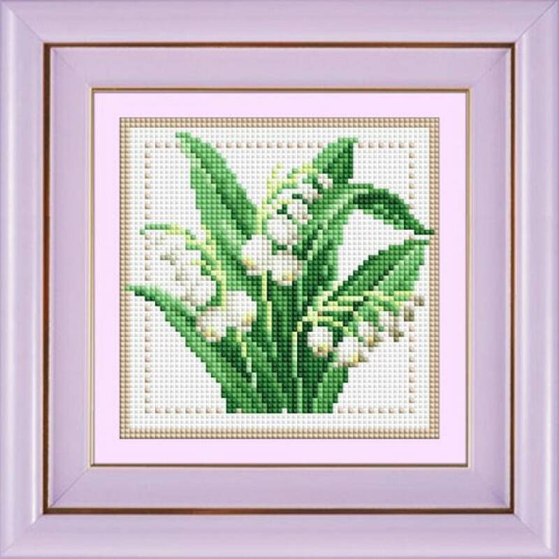 

30330M Ландыши. Dream Art. Набор алмазной живописи (квадратные, полная)