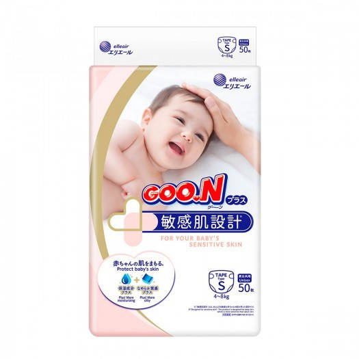 

Подгузники Goo.N Plus для детей (S, 4-8 кг)