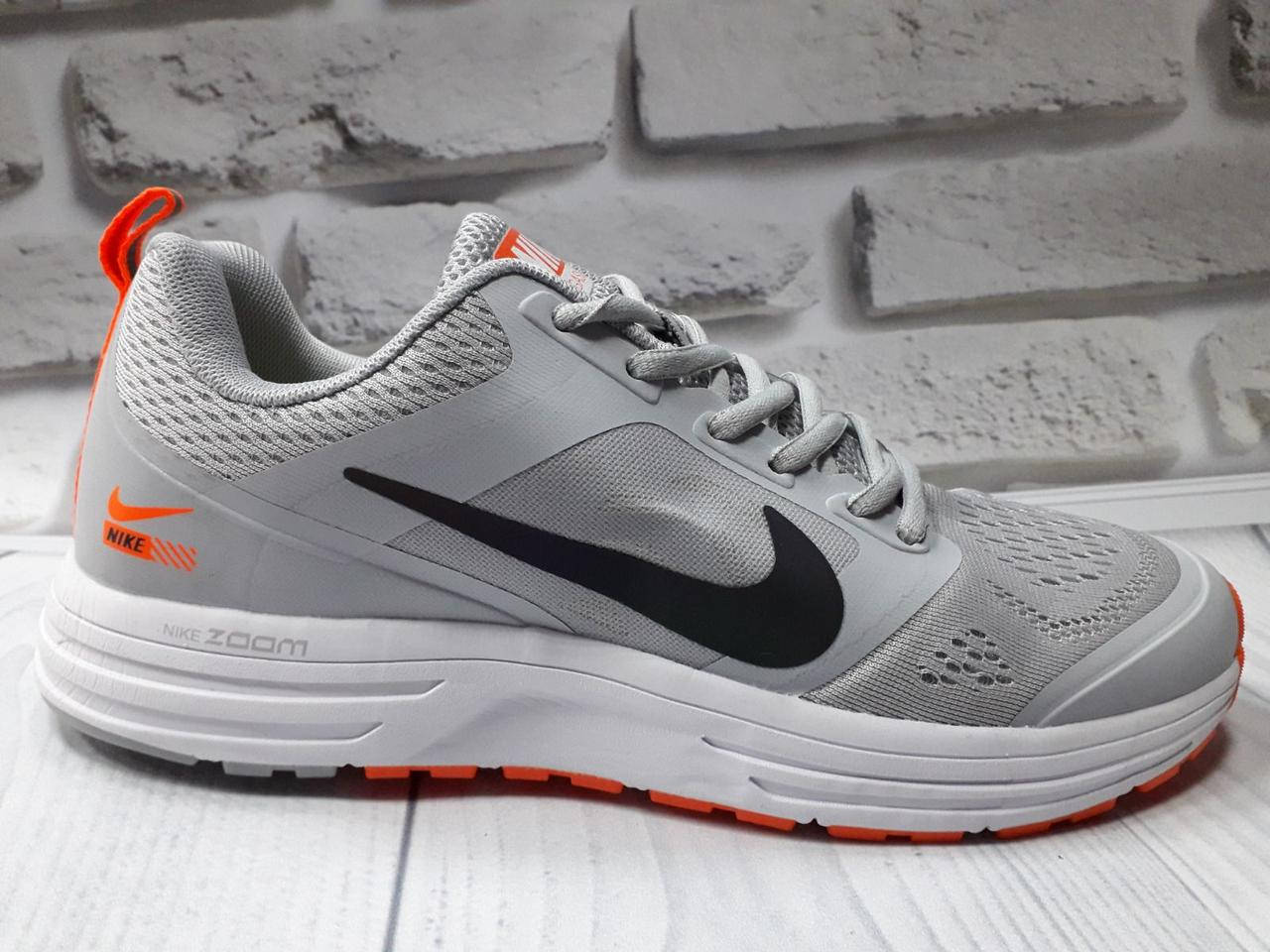 

Мужские кроссовки Nike Zoom Pegasus сетка светло-серые, Светло-серый