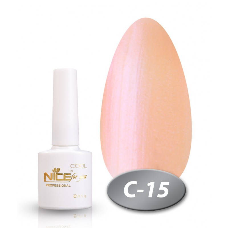 

Гель-лак Nice for you Cool C-15 розовый перламутр 8,5 мл