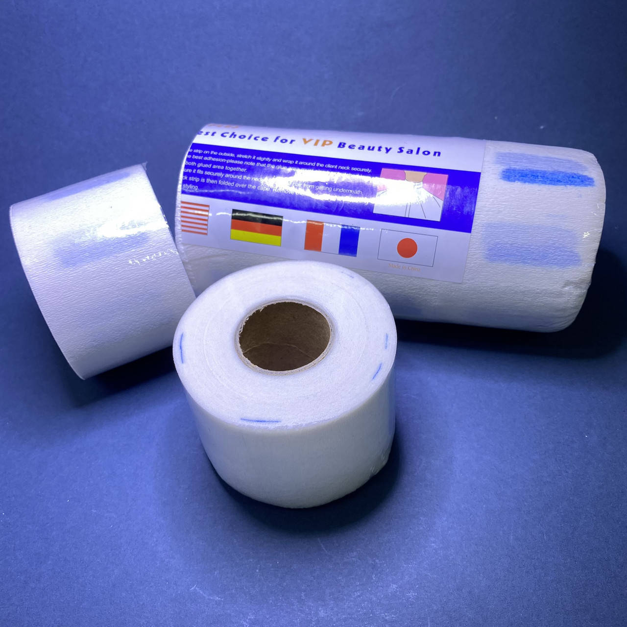 

Воротнички парикмахерские одноразовые эластичные белые 5 рулонов, Белый