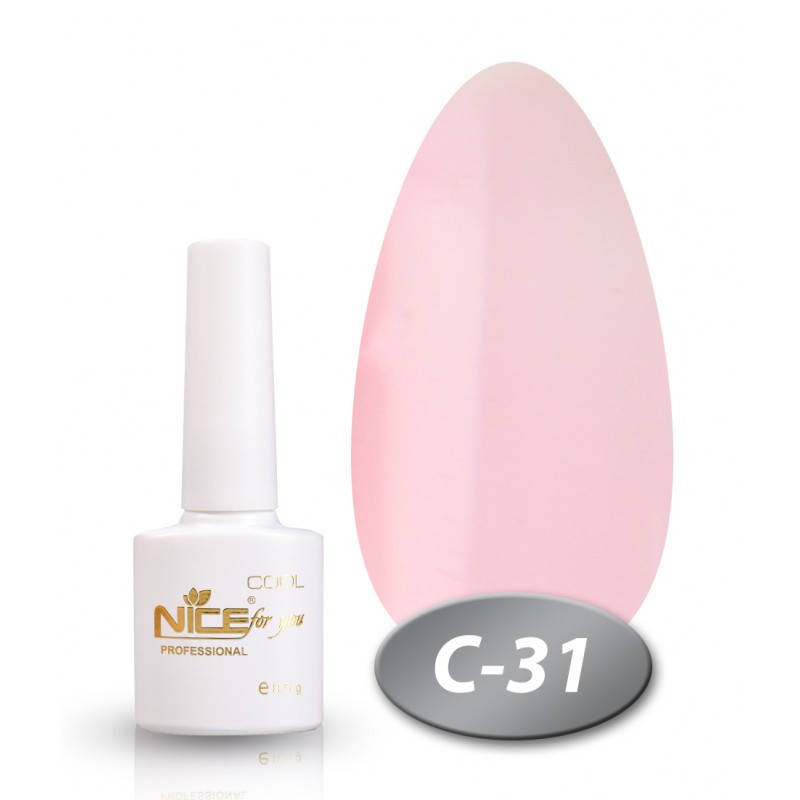

Гель-лак Nice for you Cool C-31 бело лиловый 8,5 мл