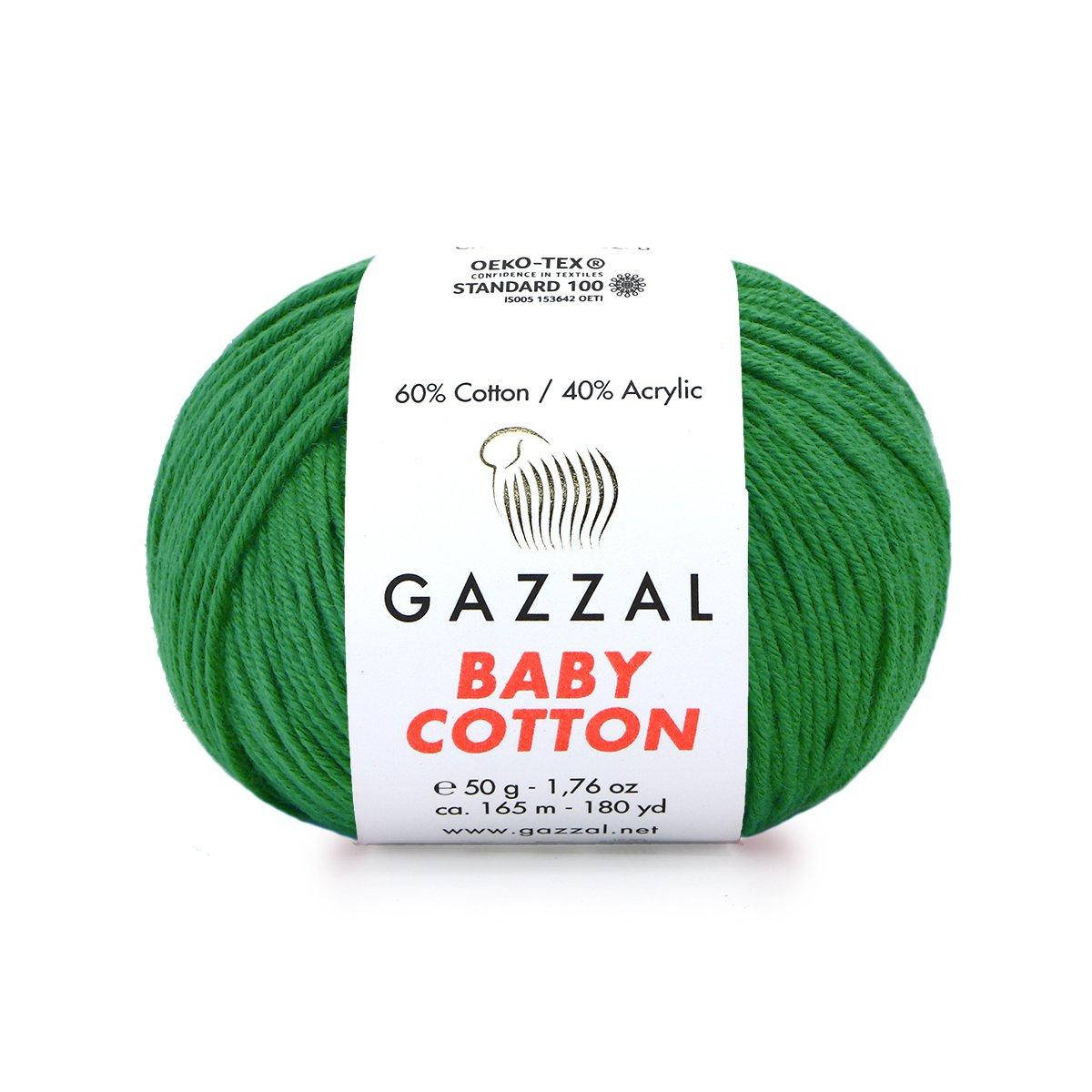 

Gazzal Baby Cotton № 3456 зеленый, Зелёный