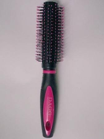 

Щётка-брашинг для укладки волос круглая с пластмасовыми зубцами DAGG 9812 EX Розовая, Розовый