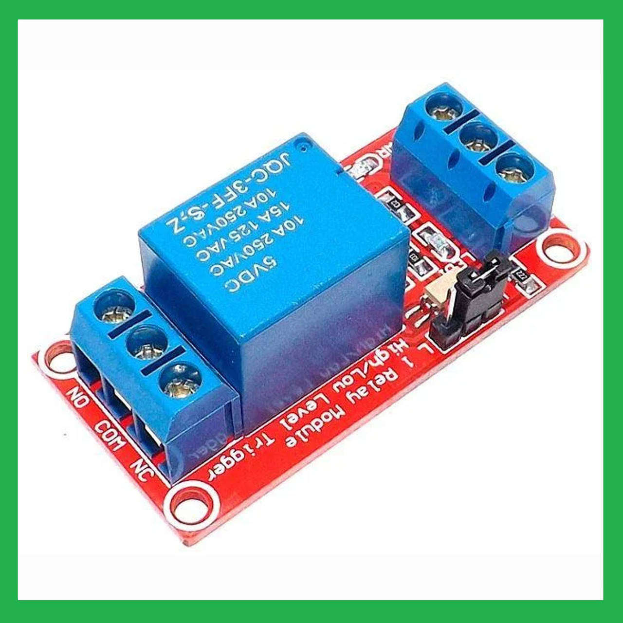 

Модуль реле 1-канальный 5V с переключателем H/L для Arduino.