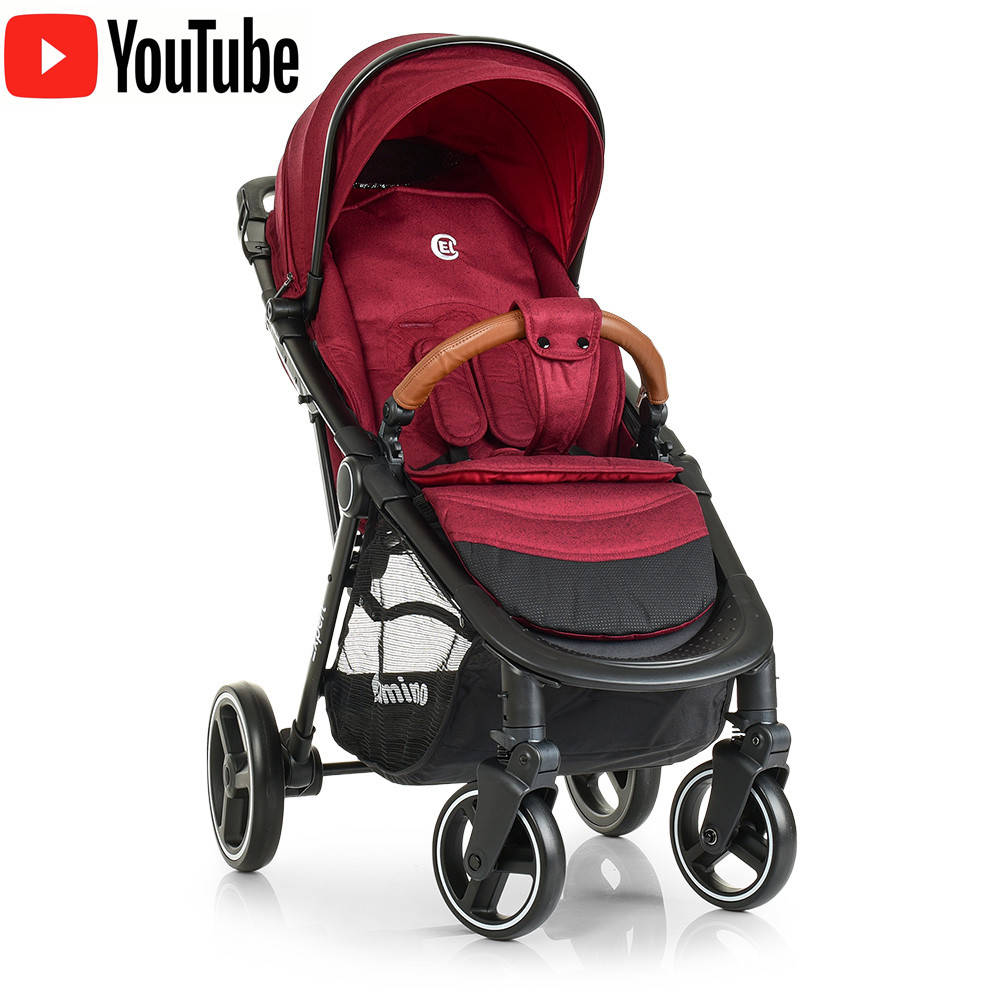 

Всесезонная прогулочная коляска El Camino Expert ME 1022L Deep Red, Красный
