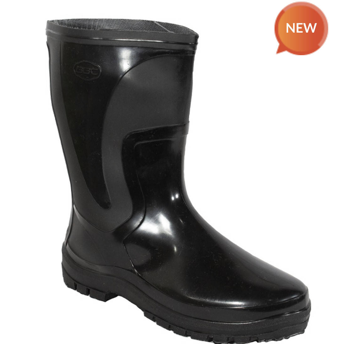 

Сапоги резиновые BBC мужские ПВХ укороченные черные 45