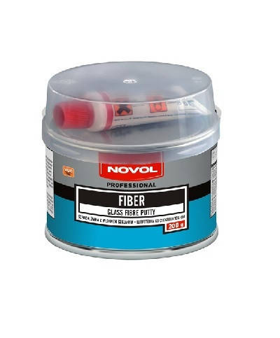 

Шпатлевка автомобильная со стекловолокном NOVOL Fiber 200 г