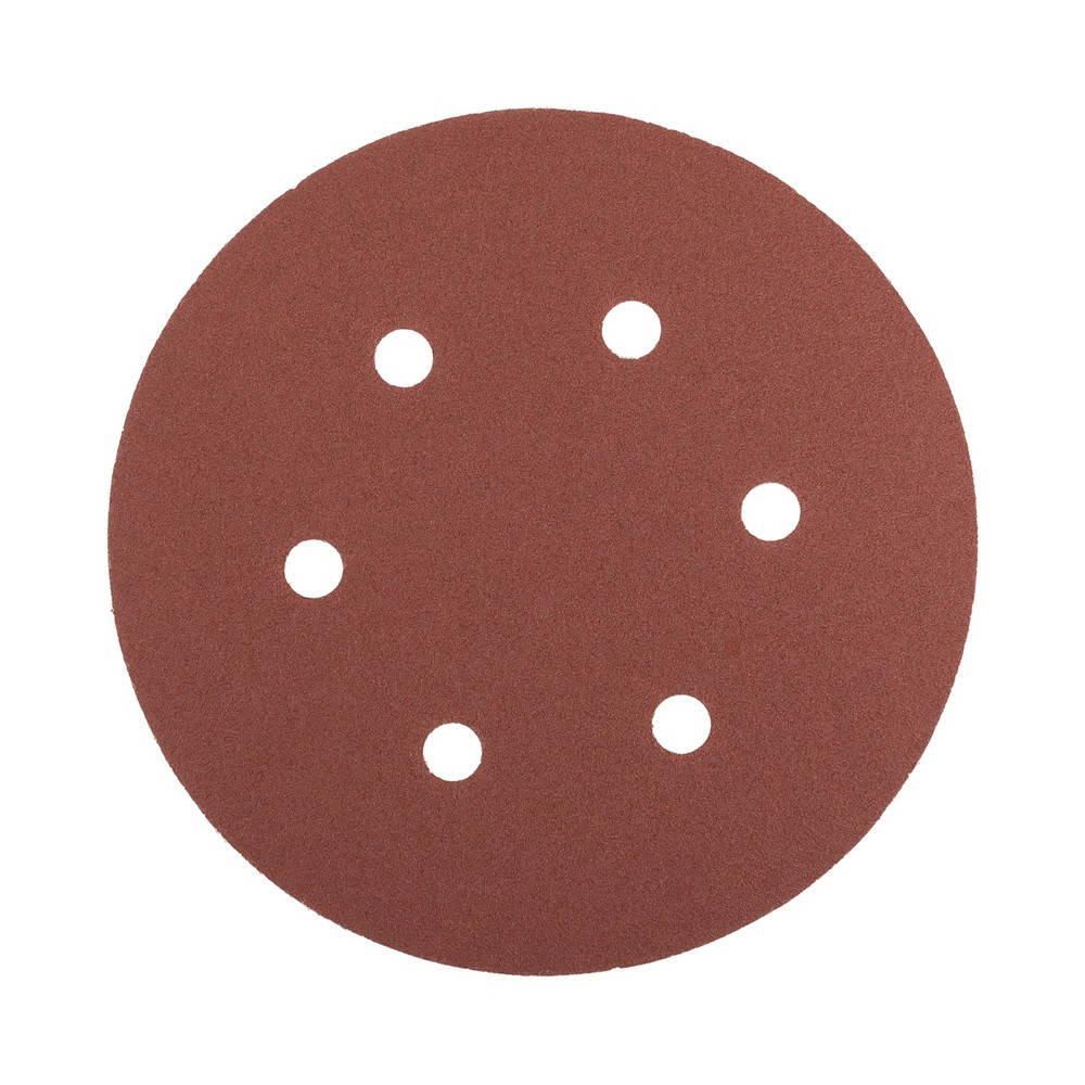 

Круг шлифовальный на липучке MASTERTOOL с 6 отверстиями 225 мм зерно 80 5 шт 08-2008-H