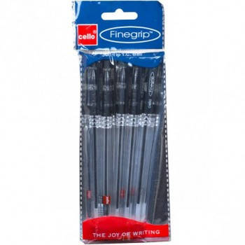 

Ручка масляная черная Cello Finegrip