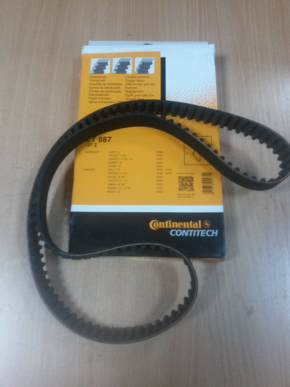 

Ремень ГРМ ДЕО Ланос, Нексия, Шевроле Авео, Лачетти 1.6 16V "ContiTech" CT 887 ― производства Мексики