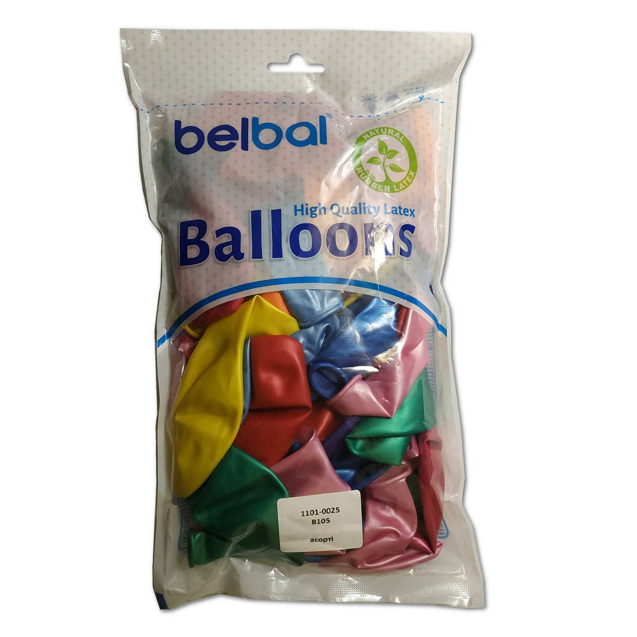 

Воздушные шары Belbal металлик 12"(30 см) ассорти 50 шт, Разные цвета