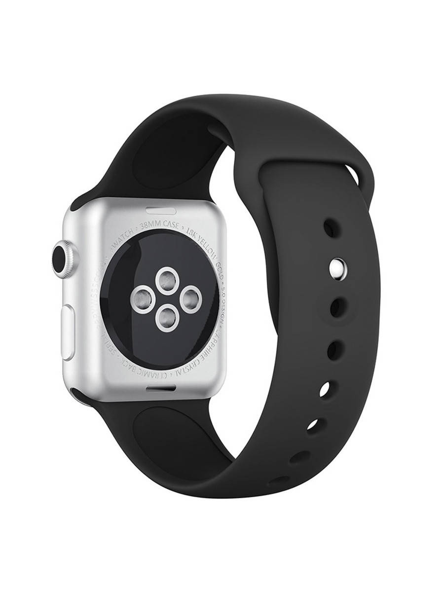 

Ремешок силиконовый для Apple Watch 38/40мм Black