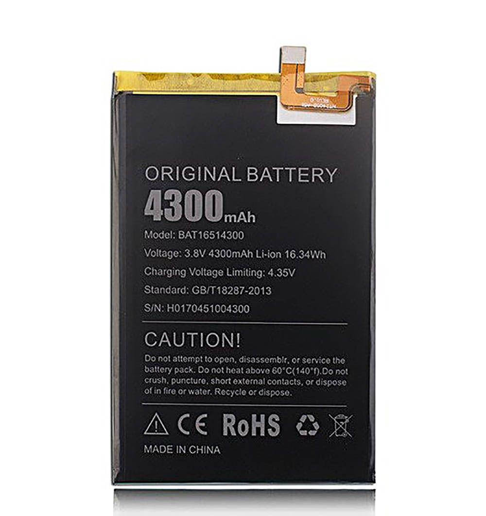

Аккумулятор DOOGEE Y6 Max / BAT16514300 (4300 mAh) 12 мес. гарантии