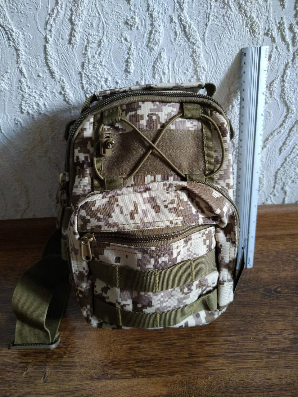 

Тактическая военная сумка рюкзак OXFORD 600D через плечо одна шлейка, Зелёный