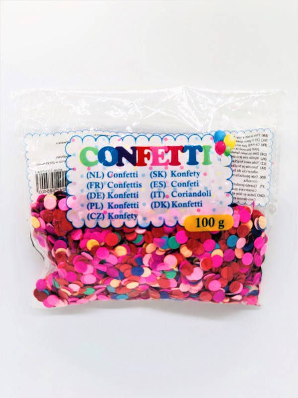 

Конфетти для праздника цвет микс "Paper coins" 0.8 см 100гр (3025-16, 1/500/12)